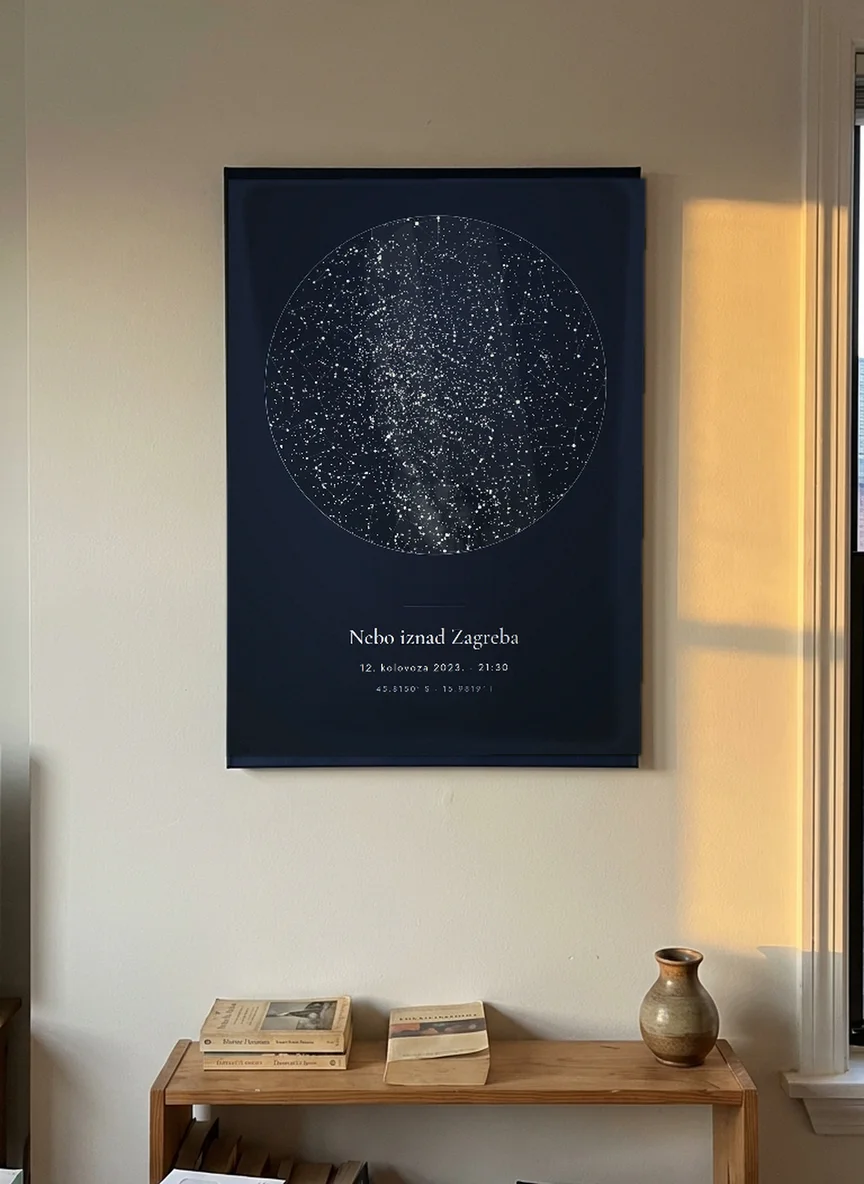 Stellarto poster u prostoru (primjer motiva)