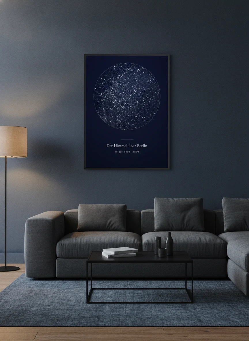 Poster Stellarto dans une pièce (motif d'exemple)